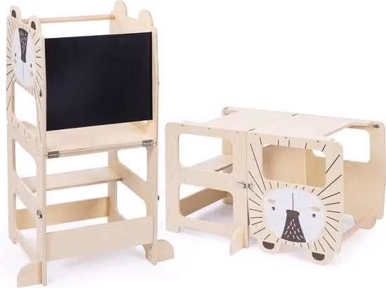 Tavolo di Apprendimento Inclinabile 3-in-1 per Bambini con Tavole di Scrittura - Adatto a partire da 1 anno