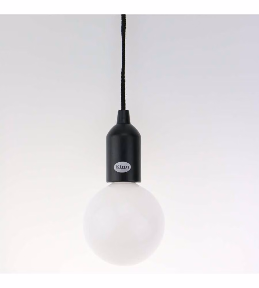 Lampada LED a batteria nero K Light