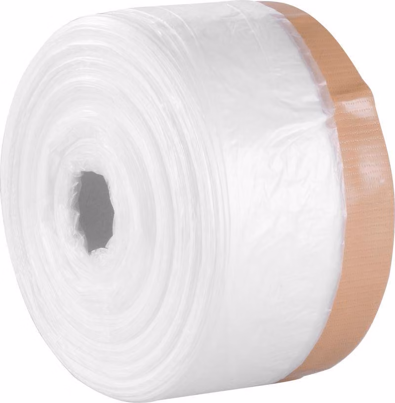 Telo protettivo Strend Pro, 550 mm, L-30 m, PE, per pittura, con nastro adesivo in tessuto, coprente per pavimento