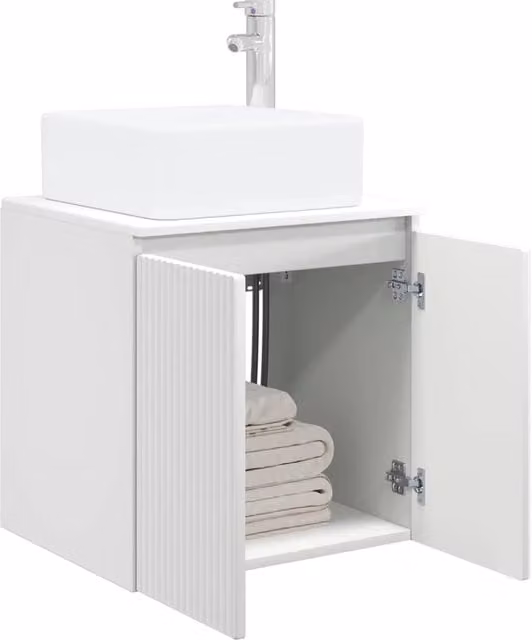 Mobile Lavabo | Armadio Lavabo da Parete Bianco 53 x 35 x 63 cm