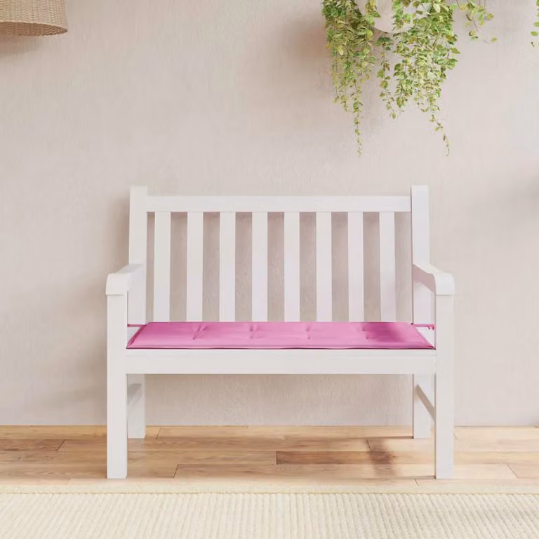vidaXL Cuscino per Sedia Ergonomico in Tessuto Oxford Rosa L: 100 cm, P: 50 cm, H: 3 cm