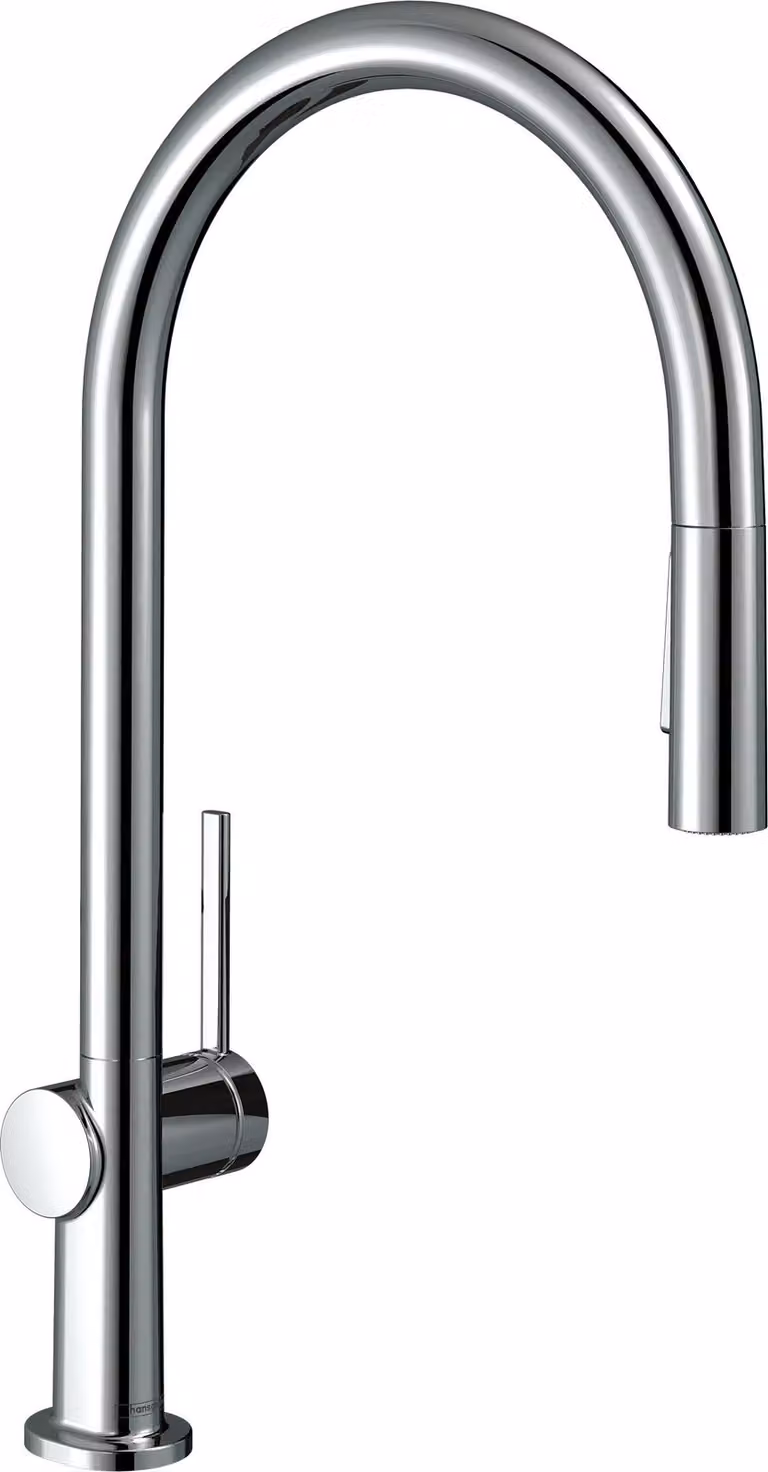 hansgrohe Talis M54 Mitigeur monocommandé pour cuisine 210, douchette extractible, 2 types de jets, éco, 72842000, 72842000