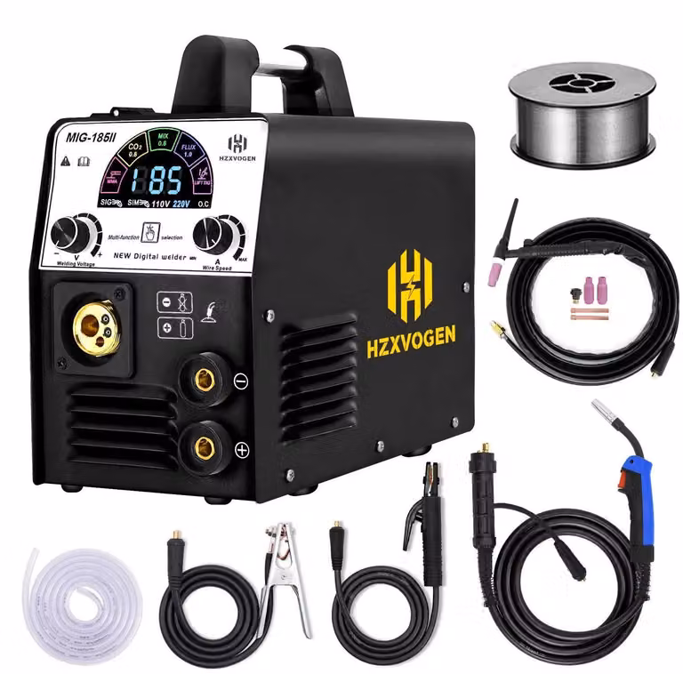 Hzxvogen - Saldatrice - Saldatrice elettrica - 5 in 1 MIG - Saldatrice semiautomatica