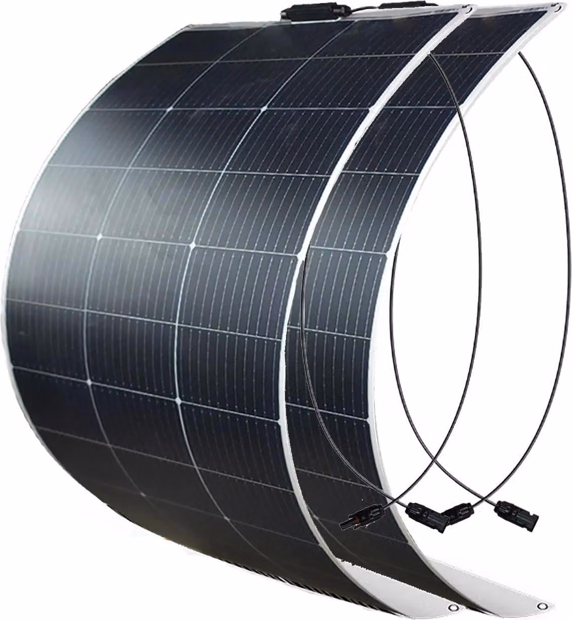 Pannello solare flessibile, alta efficienza, impermeabile, 2 pannelli da 125 W