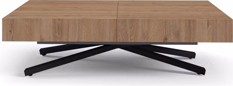 FURNLUX Tavolino Sanna X Brown 80cm / Colore principale: Beige / Dimensioni: 80 x 80 x 200 cm