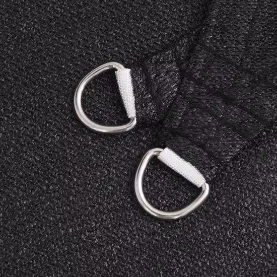 Ombrellone - Tela rettangolare - 2,5 x 4,5 m - HDPE traspirante - Protezione UV al 90% - Nero