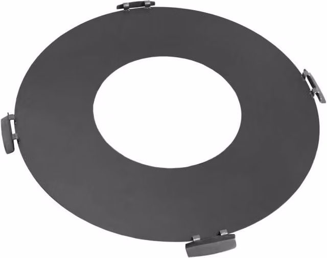 Piastra grill da 78 cm Cook King in acciaio nero per braciere a carbone