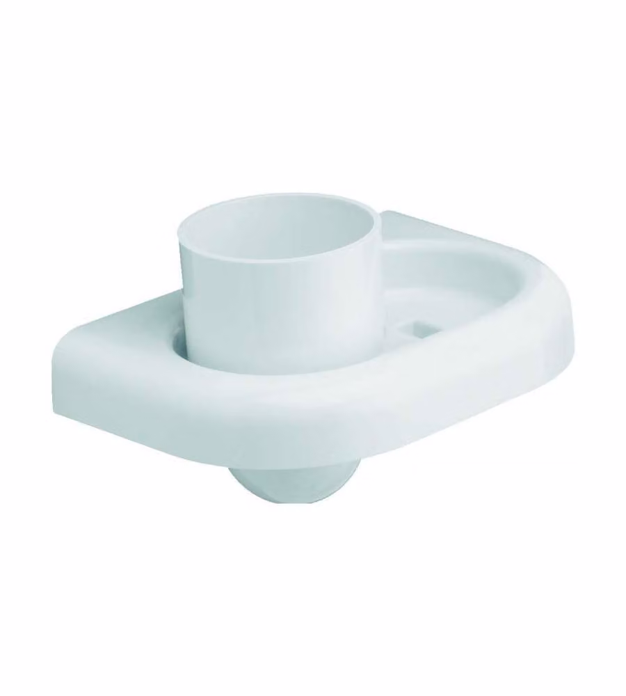 Metaform Porta Bicchiere Fissaggio a Parete Bianco 160x110x100 mm