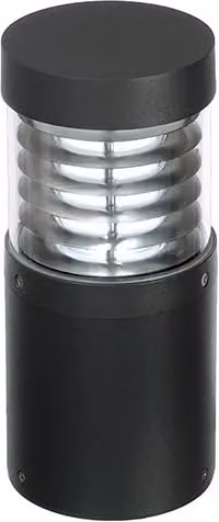 Bollard LARS Rossini Illuminazione, paletto LED da terra per esterno, 15W, 82°, IP65, 3000K, colore nero, Altezza: 26 cm