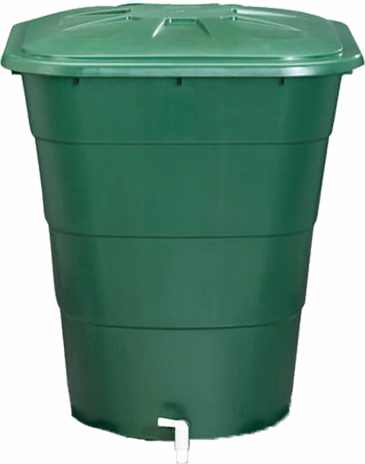 Barile pluviale quadrato GRAF 203L verde, con coperchio e rubinetto