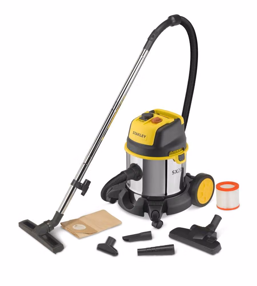 Stanley Aspiratore Solidi e Liquidi 1600W Giallo con contenitore da 30L