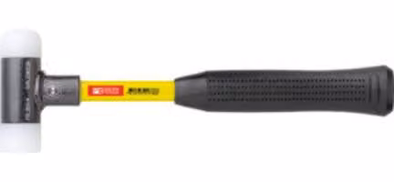 PB Swiss Tools Martello anti-rimbalzo, con inserti in nylon, manico in supervetro, 32 mm