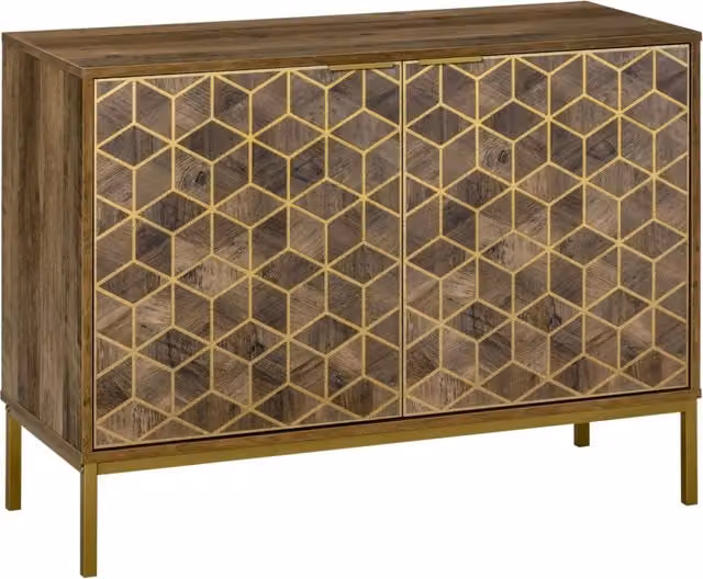 Consolle da ingresso moderna Zephmum bianca con gambe in acciaio L: 99 cm, P: 39 cm, H: 75.5 cm