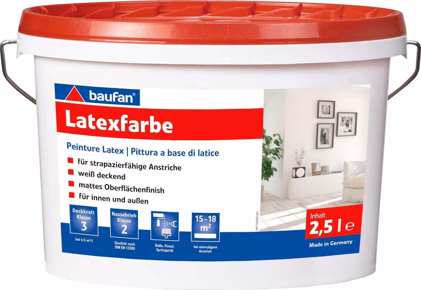 Baufan Pittura al lattice 2,5 l 100226