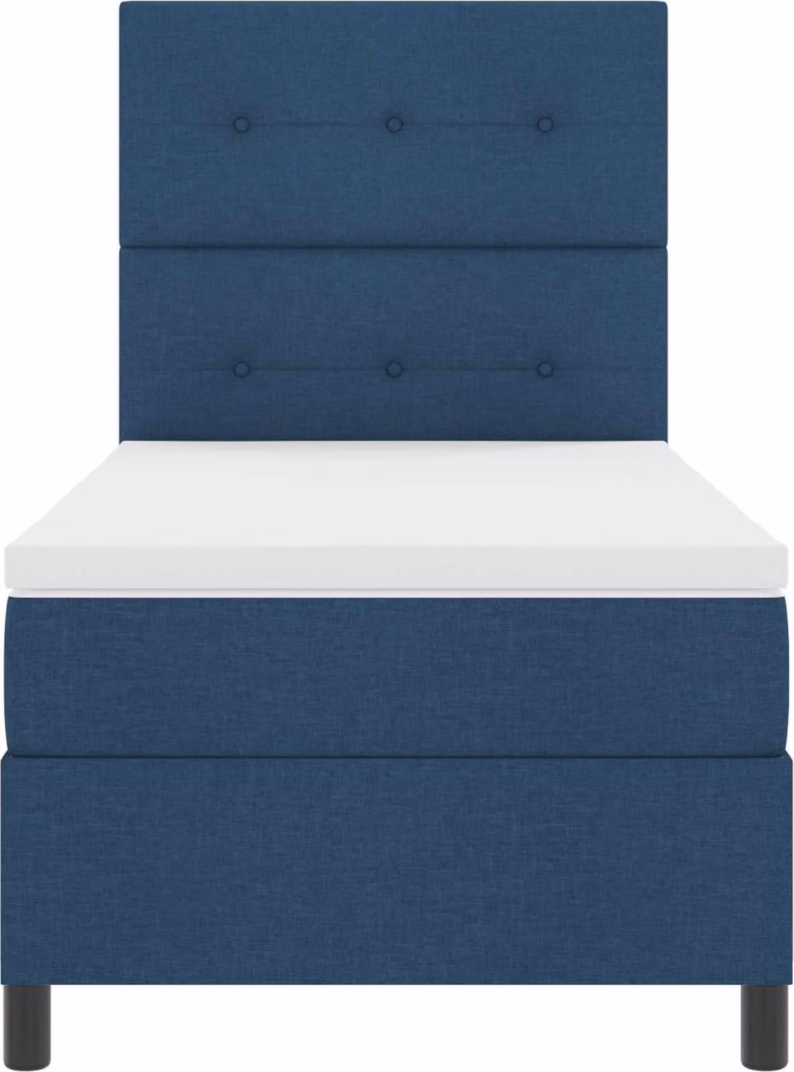 Maison Exclusive - Letto boxspring con strisce luminose a LED blu, 80 x 200 cm, rivestimento in tessuto