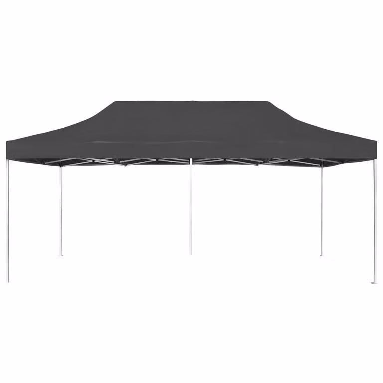 Gazebo Professionale Pieghevole Alluminio 6x3 m Antracite