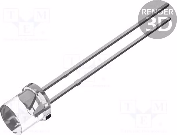 1 LED, angolo di emissione 140°, dimensioni 5mm, corrente 20mA, tensione 3,8÷5V, modello: lampeggiante, tricolore, codice OST1MA57E1A, versione speciale