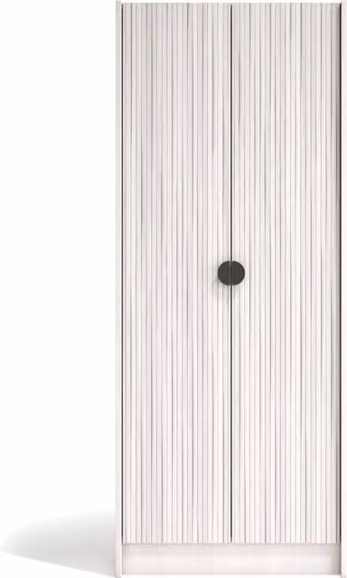 Scarpiera Herdasa effetto bianco stampa doghe bianche 190x70x24