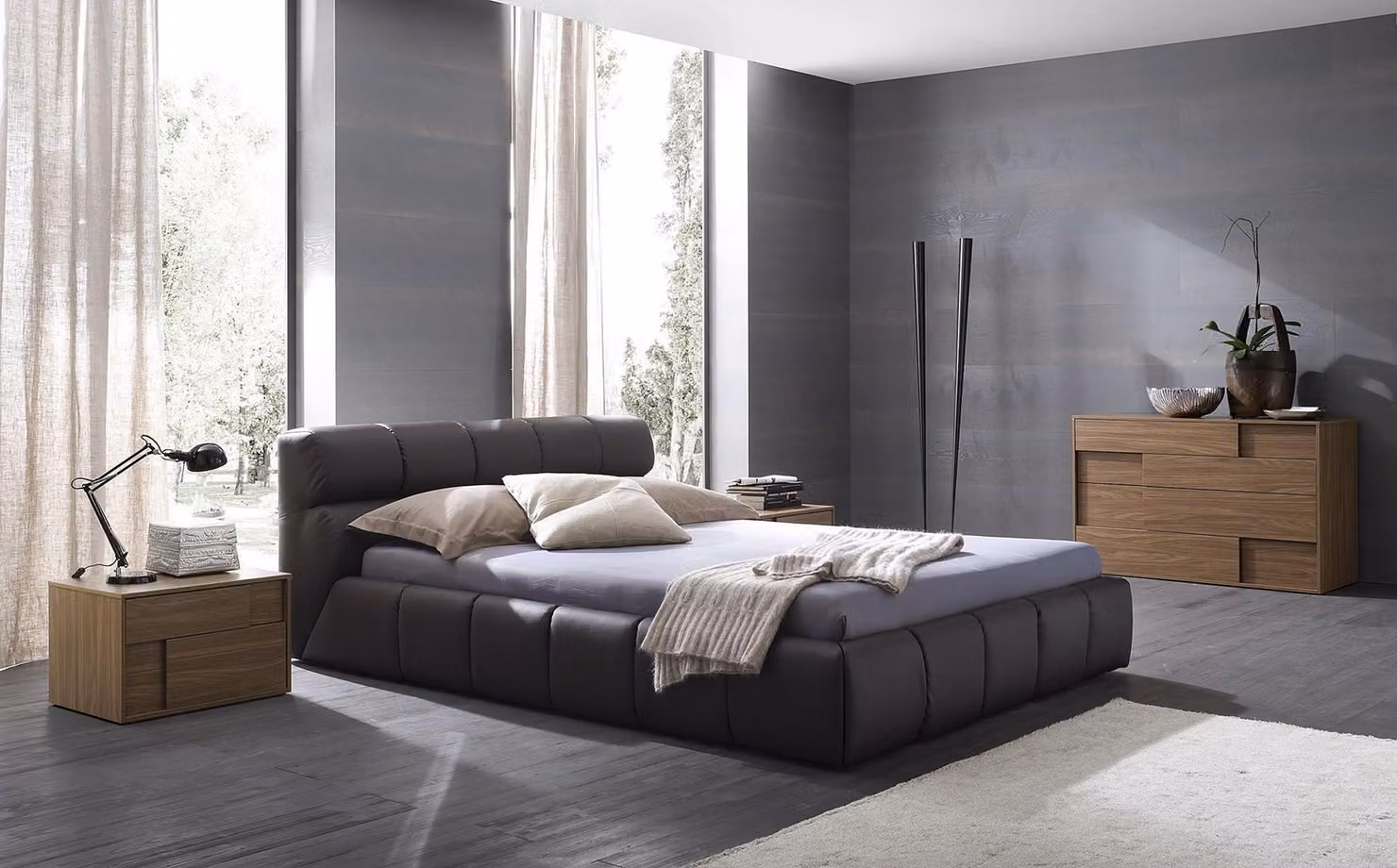 Betten Schlaf Zimmer Leder 180x200cm Bett Polster Design Luxus Doppel Hotel