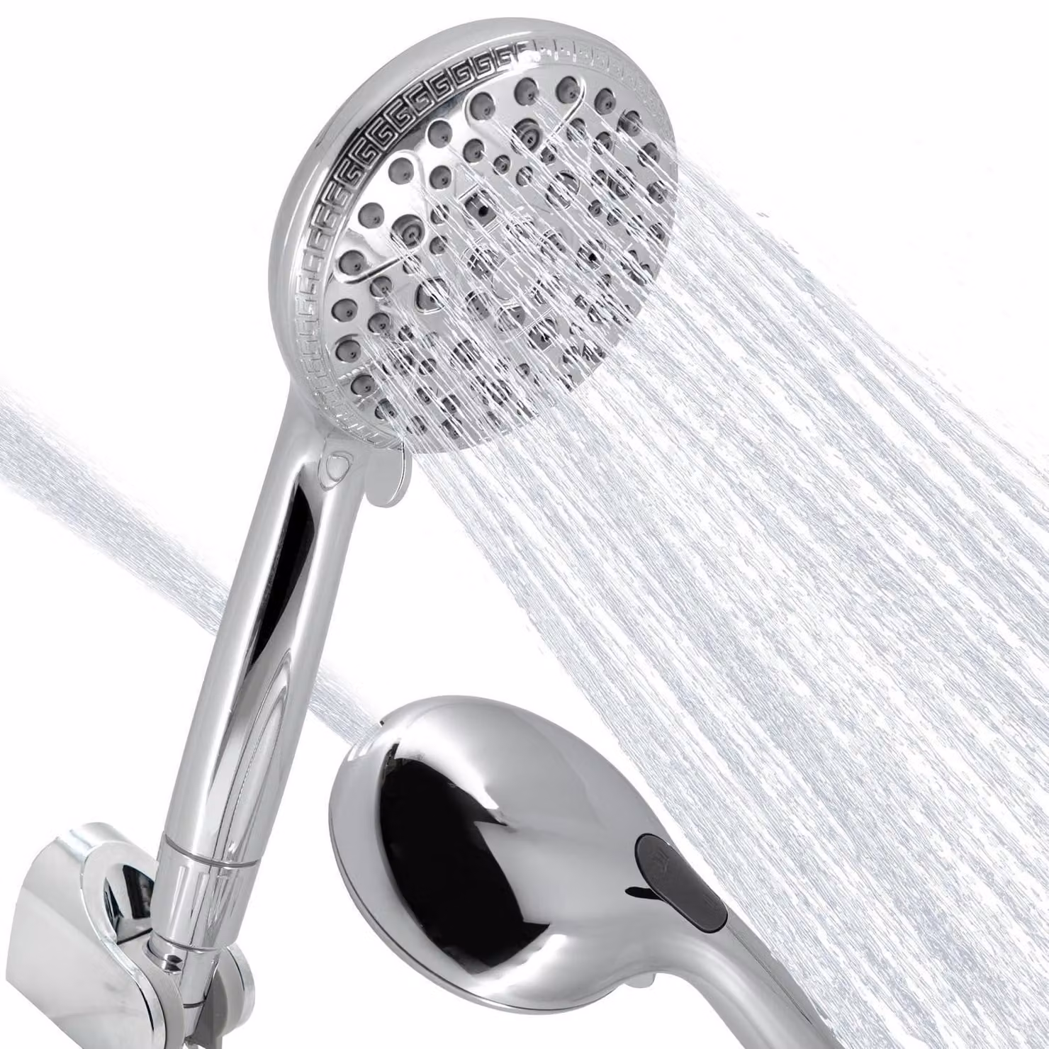 Set di soffioni doccia con 9 tipi di getto, filtro a 5 strati, alta pressione, risparmio idrico, inclusi tubo da 1,7 metri e supporto