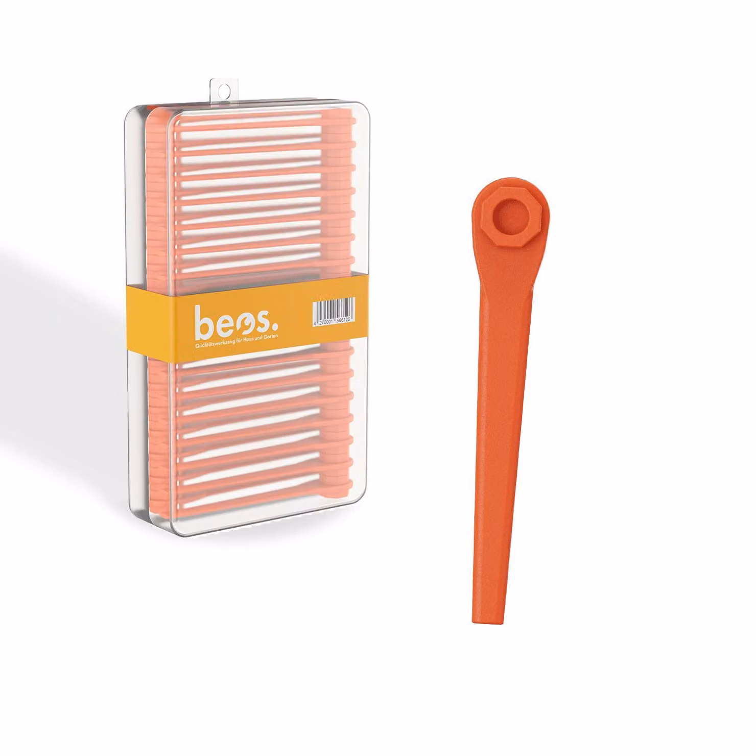 beos® 100x Set di lame di ricambio premium per tagliaerba Gardena – Lame in plastica per decespugliatori