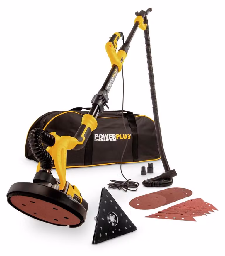 Levigatrice elettrica per superfici - Potenza: 710 W - Diametro carta abrasiva: 225 mm - Telescopica - Adatta per pareti e soffitti
