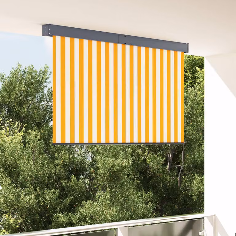 vidaXL Tenda a Rullo per Esterni 160x250 cm Bianca e Arancione