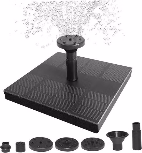 Pompa solare per fontana, ideale per vasche ornamentali e stagni - Fontana solare da 1,4W con pompa di circolazione automatica, perfetta per giardino e terrazzo