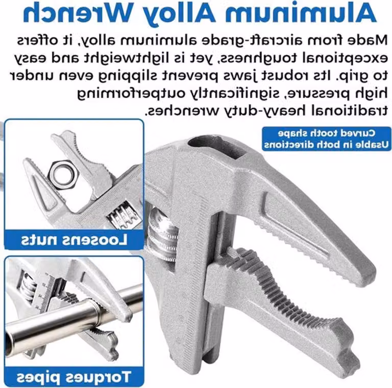 Chiave regolabile e pinza multifunzione per idraulica, cucina e bagno - strumento 6-70mm per installazione e manutenzione