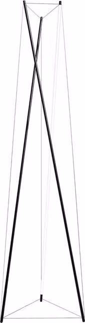 Lampada da terra Martinelli Luce Tenso con tecnologia LED dimmabile in metallo nero
