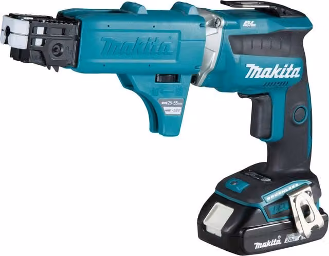Avvitatore per cartongesso a batteria Makita 18V con 2 batterie e caricatore DFS452AJX2