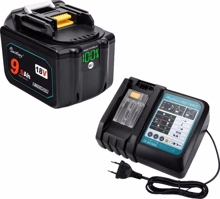 Batteria per utensili elettrici, 18 V, agli ioni di litio, set combinato C