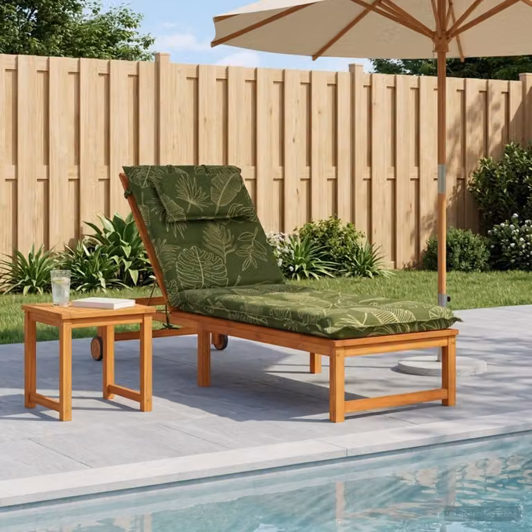 vidaXL Cuscino per Lettino GEMERT 100% Poliestere Design a foglia