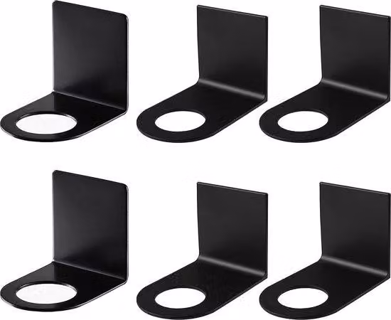 Set di supporti per cabina doccia - Salvaspazio - 6 pezzi - Acciaio inossidabile