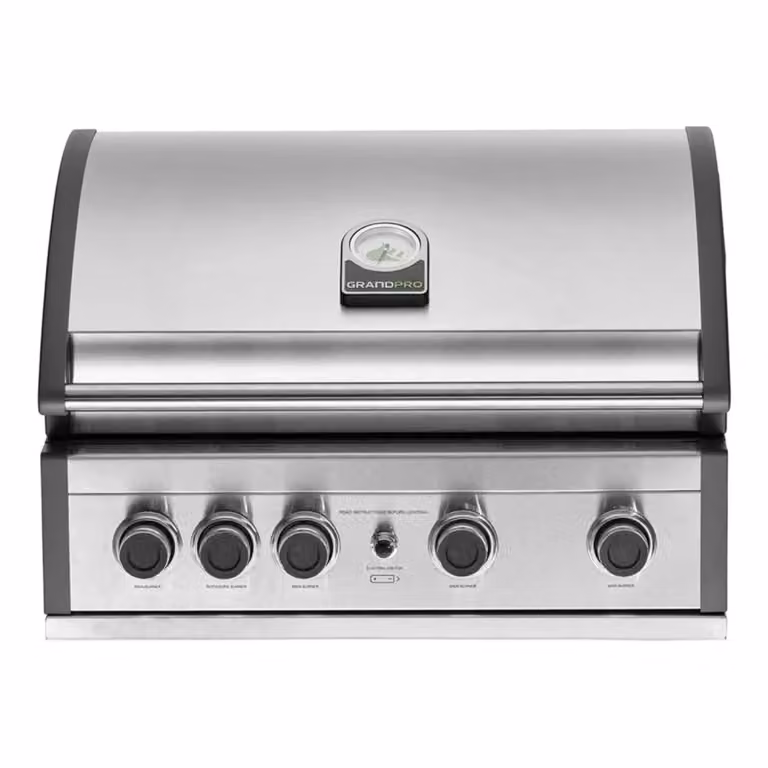 Barbecue a gas GPL Pro Elite 4 da incasso con 4 fuochi | Grandpro
