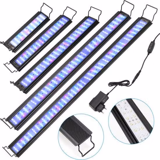 Lampada a LED per acquari con timer e supporto