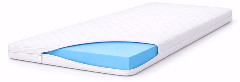 Topper in schiuma a memoria di forma, 6 cm, per materasso