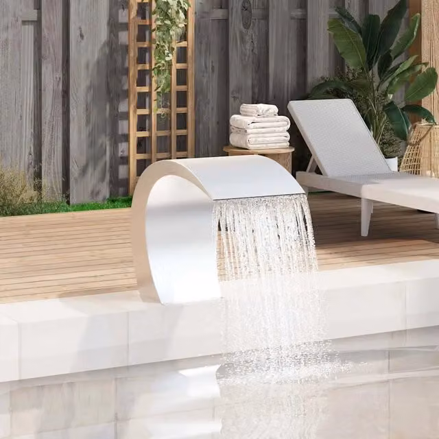 Cascata da Giardino in Acciaio Inossidabile 45x30x60 cm 41685