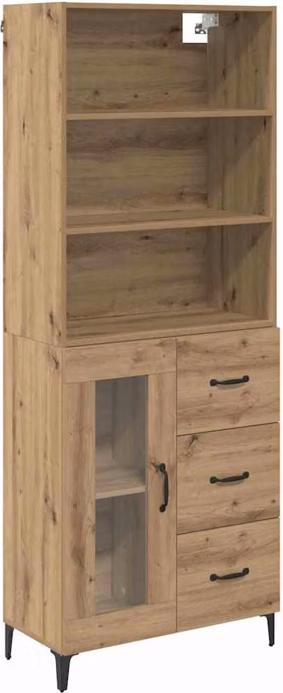 Credenza con cassetto Rovere artigianale 69,5 x 34 x 180 cm