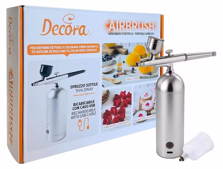 Pistole per aerografo, realizzate in alluminio, con diametro di 4,4 x 13,8 cm, portatili e ricaricabili tramite USB