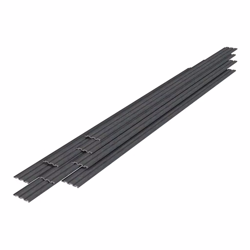 Set di 16 pannelli murali 3D Brunssum NEU.HOLZ con effetto marmo grigio in polistirene autoadesivo per soggiorno e camera da letto – 2