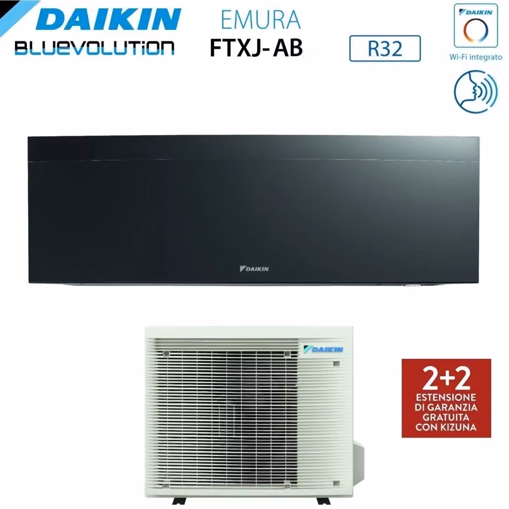 Condizionatore Daikin Emura Black III 15000 BTU FTXJ42AB Split con Wi-Fi Integrato Nero – 2