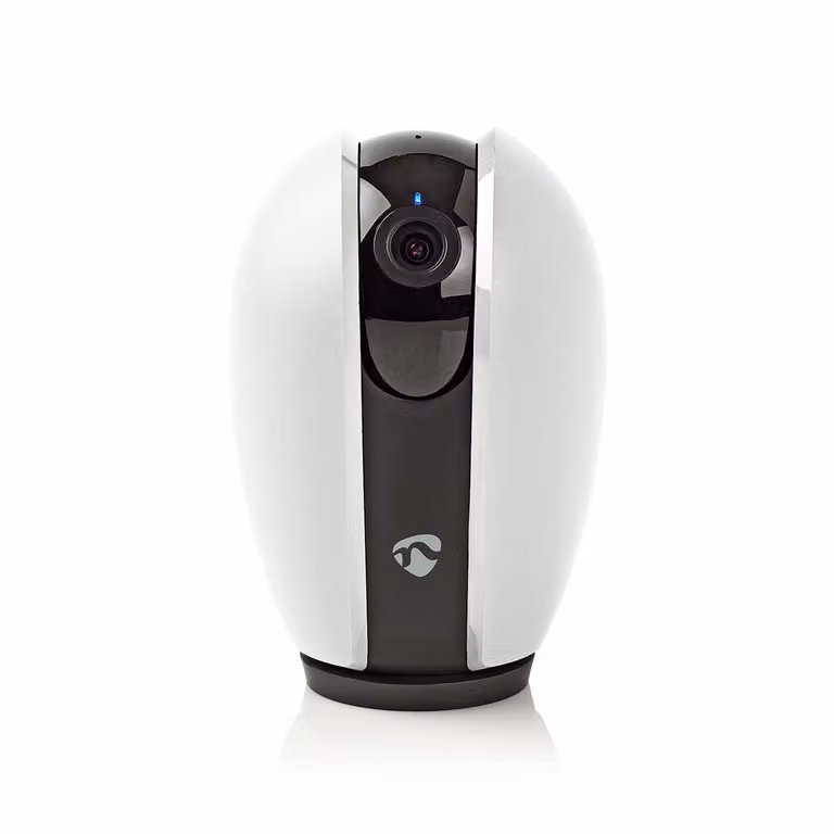 Telecamera SmartLife per interni | Wi-Fi | Full HD 1080p | Inclinazione panoramica | MicroSD (non inclusa) / Archiviazione cloud (opzionale) | Con sensore di movimento | Visione notturna | Grigio scuro / Bianco