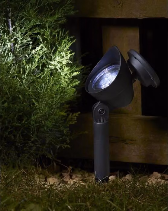 Lampada solare da giardino Prima SMART GARDEN, 3 lumen, fascio direzionale, confezione da 4, 36,8 x 15 x 9 cm