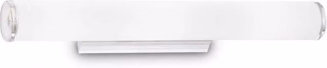 Lampada da parete Ideal-Lux Ap4 per camerino in alluminio e vetro bianca