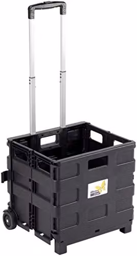 Carrello Pieghevole in Alluminio e Plastica - 87x33x38cm