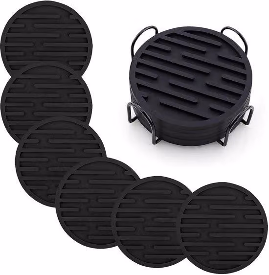 Set di rondelle antiscivolo nere