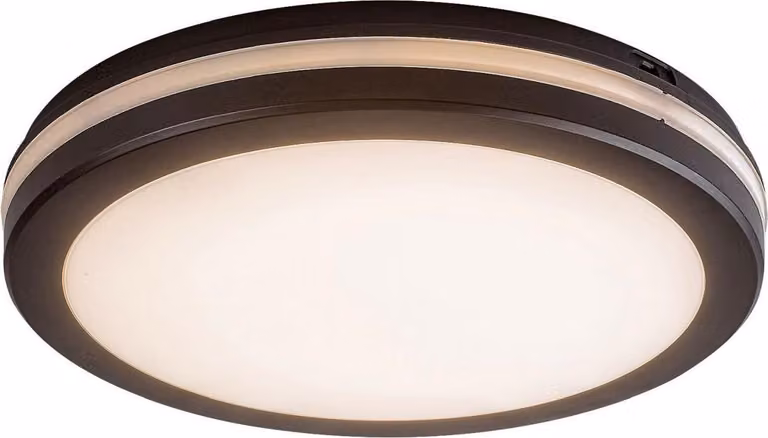 Plafoniera INDRE LED 28W 3000, 4000, 6500K IP54 plastica nera, bianca Ø30cm