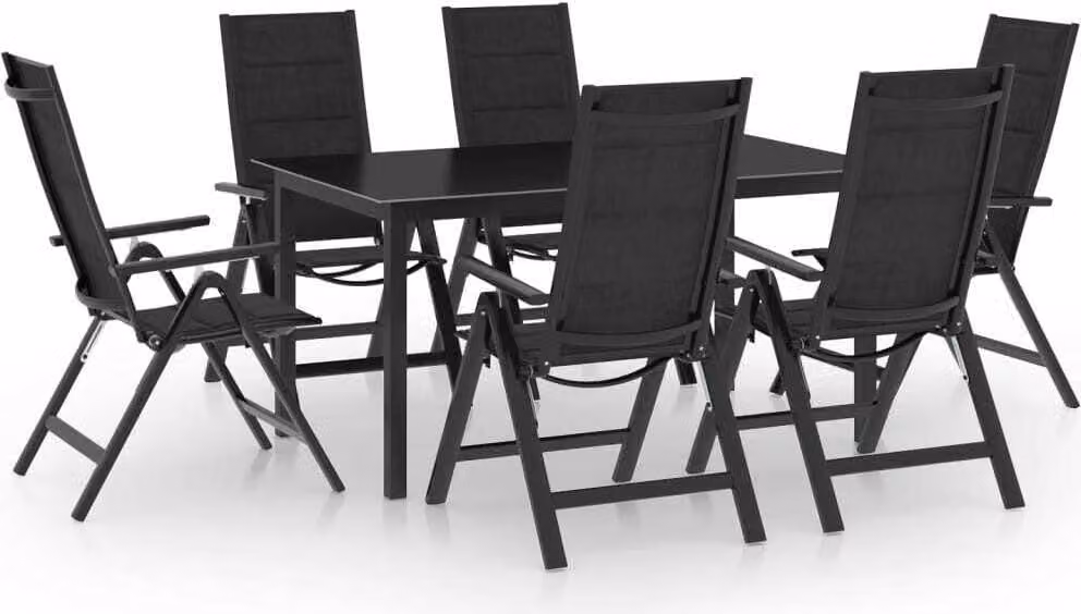 Maison Exclusive - Set da pranzo da giardino 7 pezzi in alluminio antracite