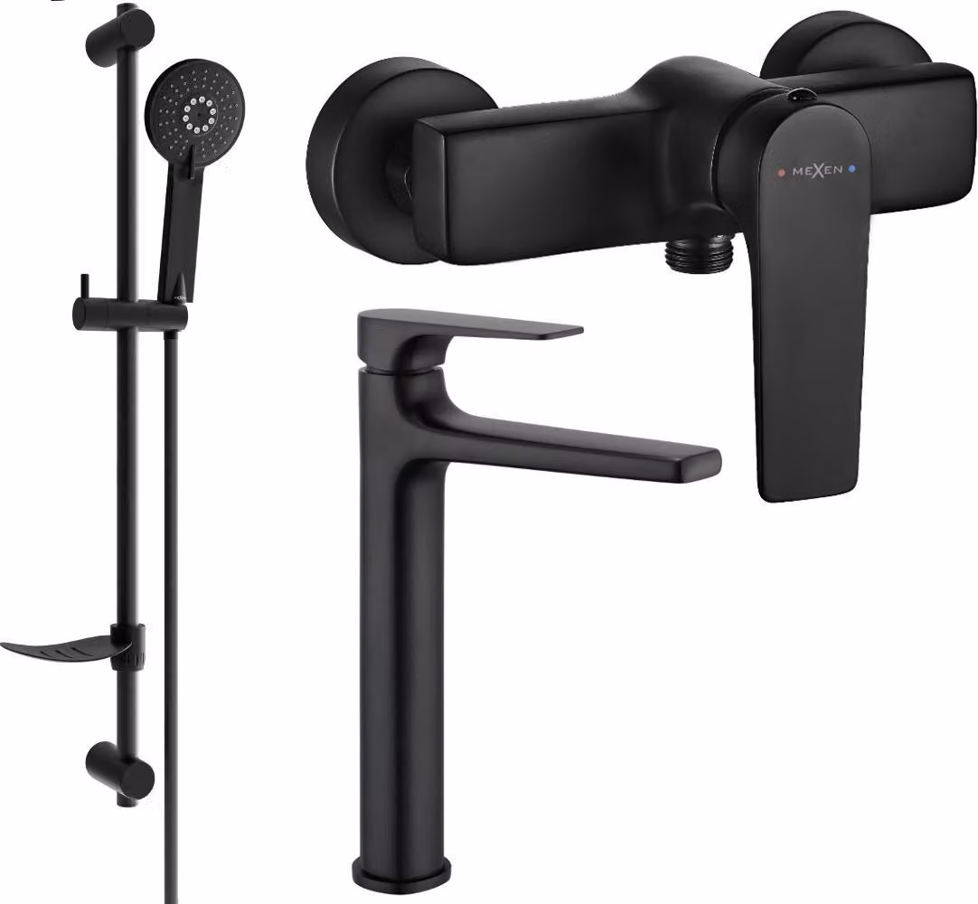 Mexen Lynx DF40 set doccia, nero - 745914DF40-70
